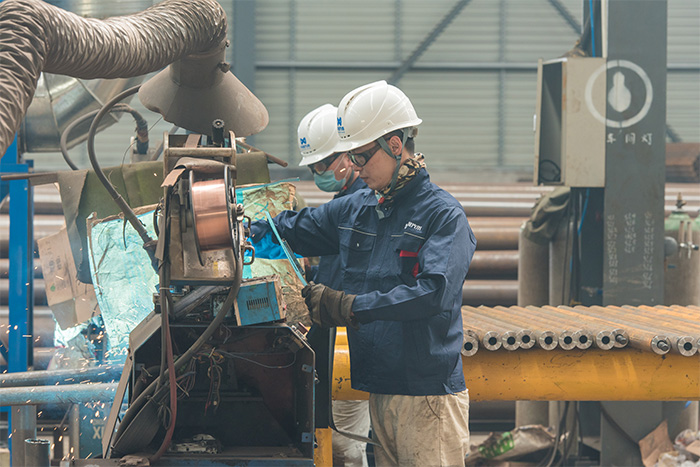 武穴网架自动化焊接